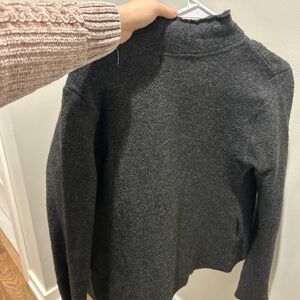 Free People Dark Gray Turtleneck Sweater